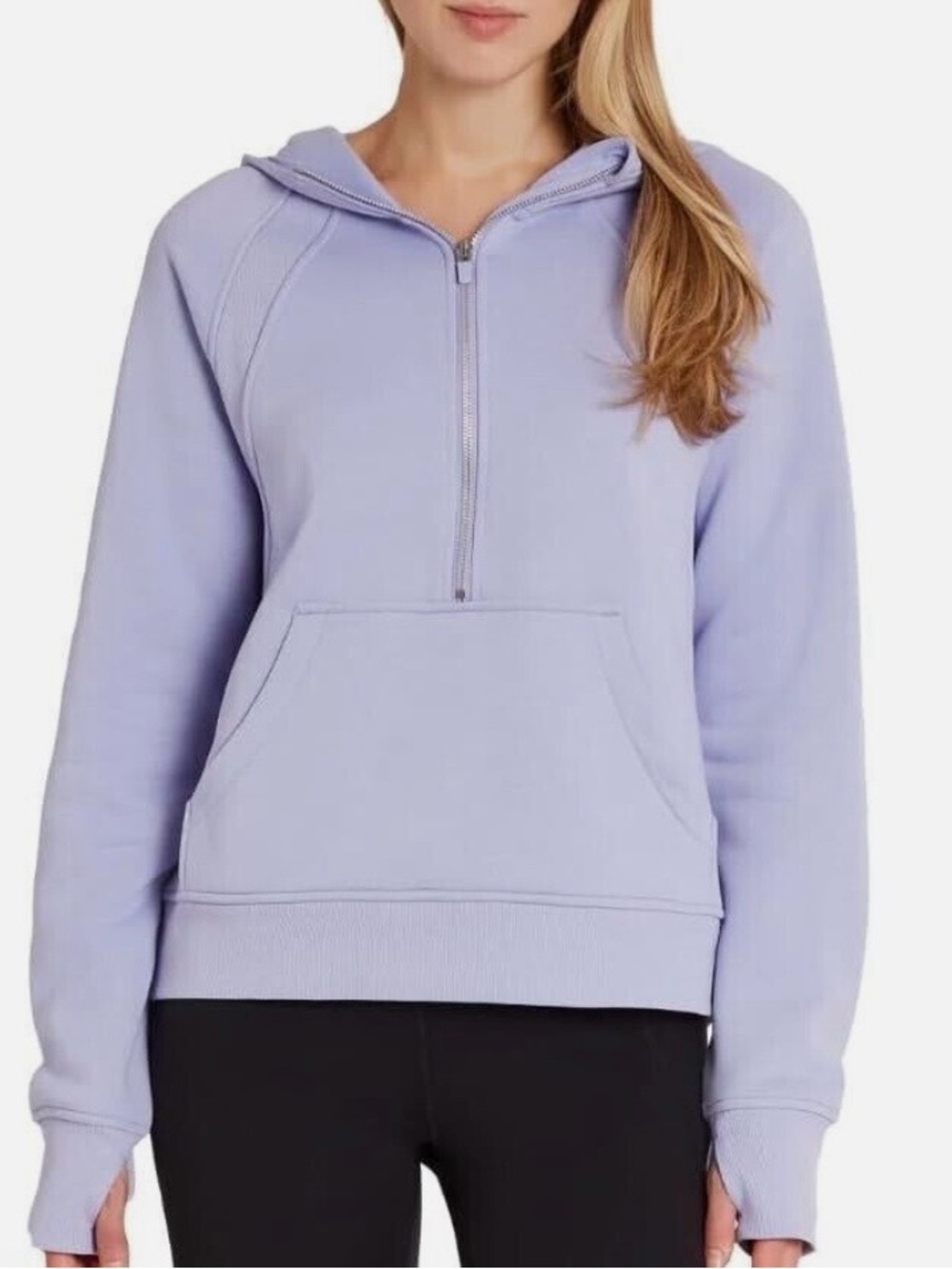 Women’s Danskin Lavender Half-Zip Hoodie, size Large